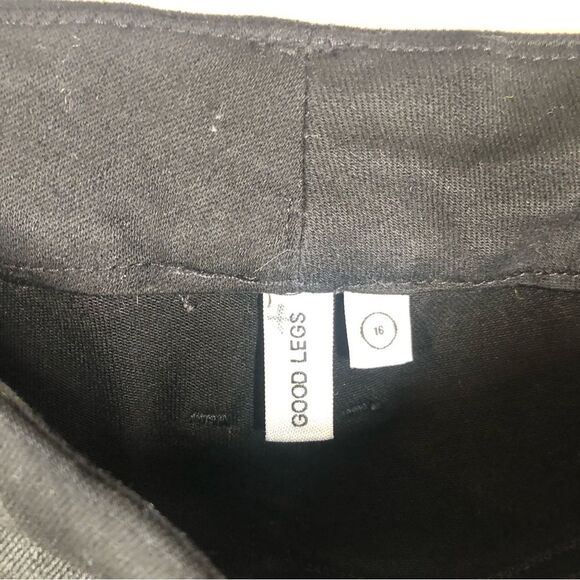 Good American Good Legs Waxed Coated Black Skinny Jeans Women’s Size 16 - Picture 3 of 8